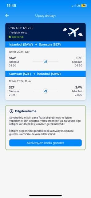Anadolu jet bilet iptal süresi